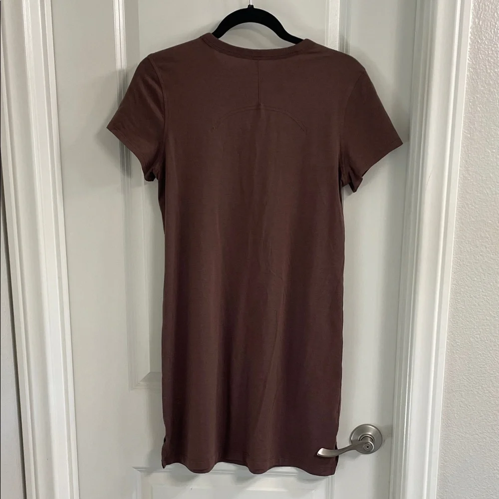 Lululemon athletica Chocolate Brown Classic fit tshirt dress - Picture 4 of 4